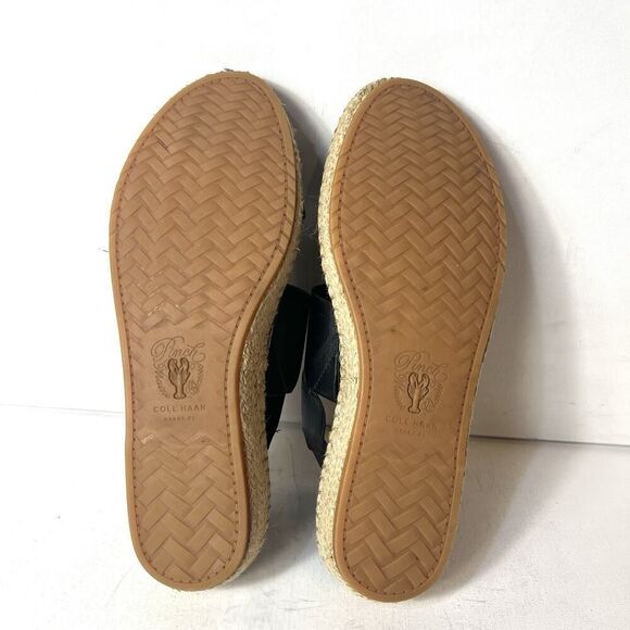 Cole Haan Pinch Grand.Os Womens 10B Comfort Casual Sandal Black Leather Open Toe - Picture 12 of 12